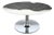 Italian Marble and Chrome Coffee Table, 1980s For Sale
