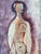 Mid-Century Modern Mid 20th Century Cubist Figurative Nude Oil Painting on Masonite For Sale - Image 3 of 5