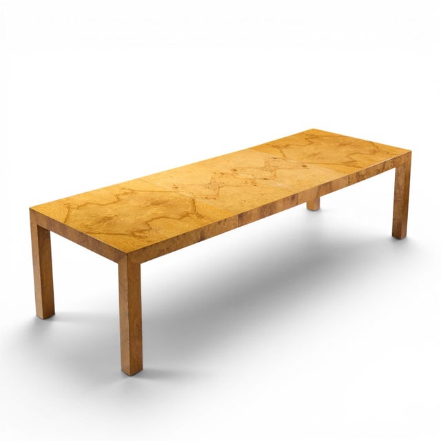 Milo Baughman for Thayer Coggin Mid Century Dining Table With 2 Leaves For Sale - Image 13 of 13