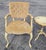 1960s Mid-Century Modern Conversation Set With 2 Tufted Arm Chairs and Painted Table For Sale In Baltimore - Image 6 of 14