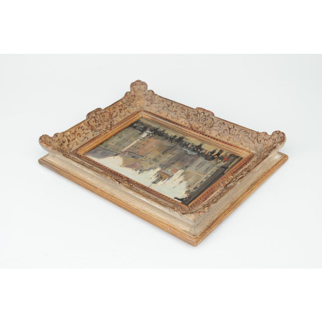 Alois Pfund, Marienplatz, Munich, 1920s, Oil on Cardboard, Framed For Sale - Image 8 of 12