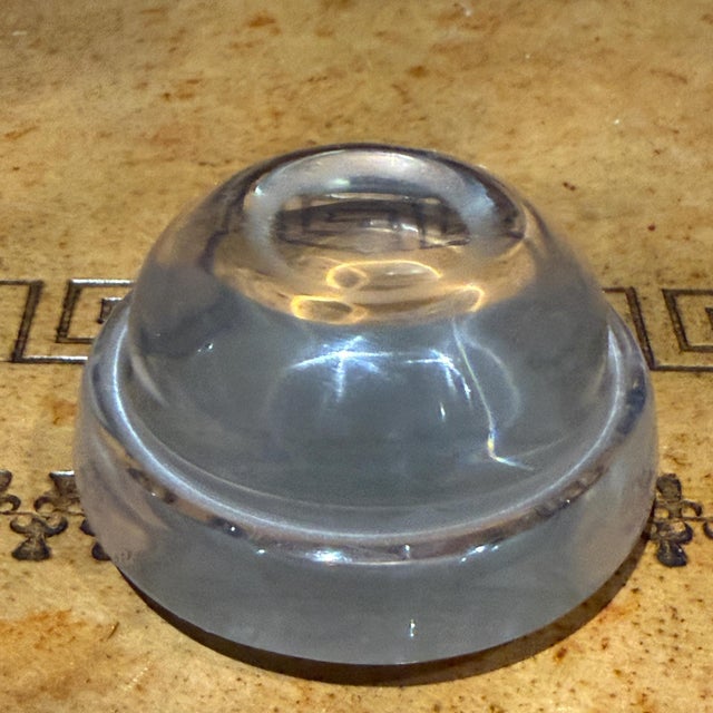 Vintage Sculpture of a Lucite in the Shape of an Egg Golden Pyramid Vasa Era For Sale - Image 12 of 15