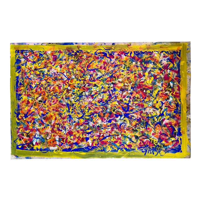 Hendrik Grise Large Double-Sided Abstract Expressionist Original Signed For Sale