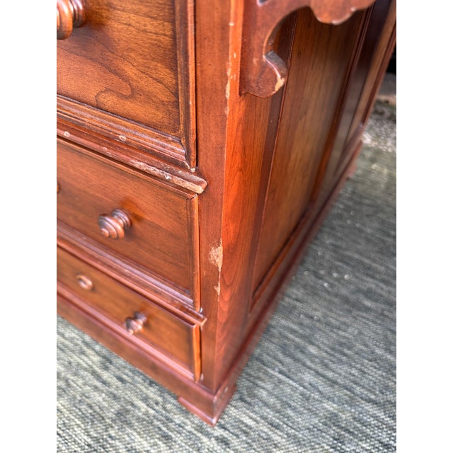 Victorian 1980s Harden Sleepy Hollow Collection Washington Irving Replica Partners Desk For Sale - Image 3 of 13