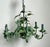 Mid 20th Century Vintage Regency Tole Rose Chandelier For Sale - Image 5 of 12