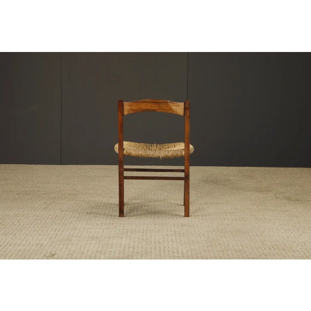 Rustic French Mid-Century Modern Dining Chairs, Style of Charlotte Perriand For Sale - Image 17 of 18