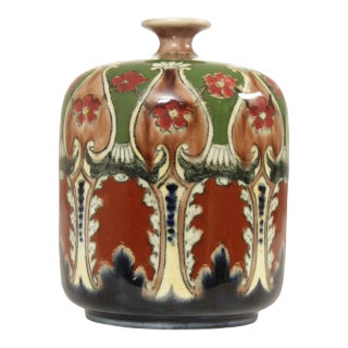 Early 20th Century Royal Bonn Art Nouveau 'Old Dutch' Hand-Painted Vase For Sale