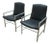 Mid-Century Aluminum Tubular Arm Club Chairs - A Pair For Sale
