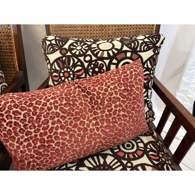 Antique Teak and Cane Arts & Crafts Style Plantation Chairs With Dowel Construction- A Pair For Sale - Image 12 of 18