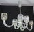 1940s Amazing 6 Light BarovierArt Deco Chandelier, "Bullicante" Glass Murano For Sale - Image 4 of 17