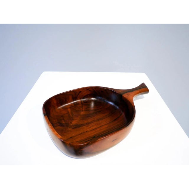 Solid Rosewood Bowl / Tray, 1950s, Denmark For Sale - Image 4 of 6