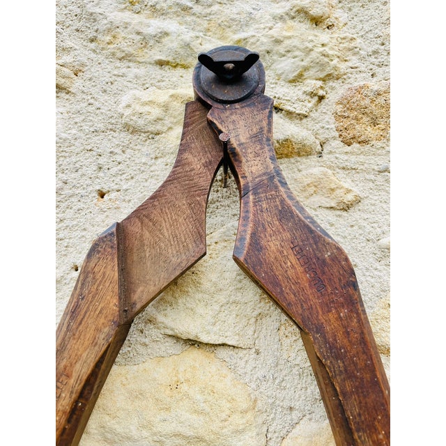 Antique Walnut Carpenter Compass by E. Ducretet, 1870s For Sale - Image 12 of 18