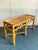 Late 20th Century Vintage Boho Bamboo and Burlwood Console Table For Sale - Image 5 of 8