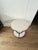 Contemporary Bernhardt Morello Faux Marble & Steel Side Table For Sale - Image 3 of 6