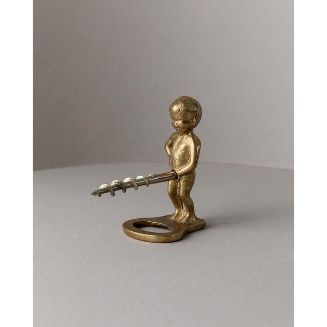 Mid-Century Metal Bottle Opener Boy Figurine, Italy, 1960s For Sale - Image 13 of 13