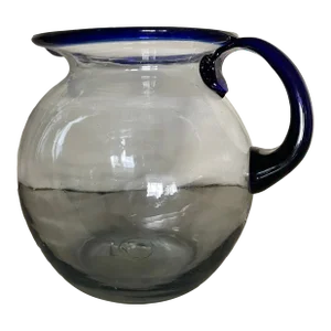 Vintage Clear Glass Pitcher