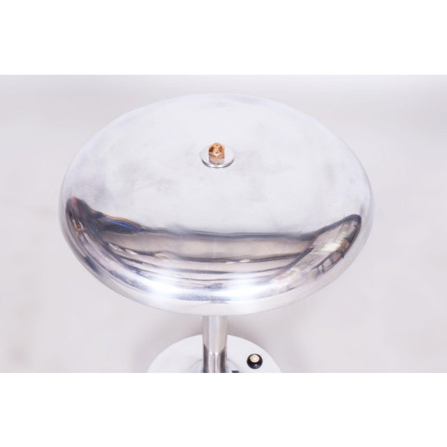 Bauhaus Bauhaus Table Lamp in Nickle-Plated Steel attributed to Franta Anýž, Czechia, 1920s For Sale - Image 3 of 9