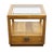 Rustic European Drexel Heritage Woodbriar Collection Pecan Rustic European 26" Square Accent End Table W. Glass Top 988-342 For Sale - Image 3 of 14