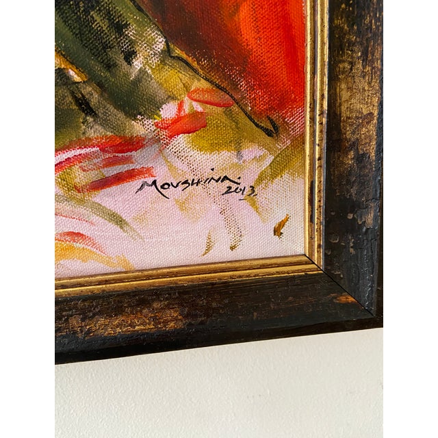 Modern Greer a Modern Bohemian Woman Original Portrait by Marina Movshina For Sale - Image 3 of 4