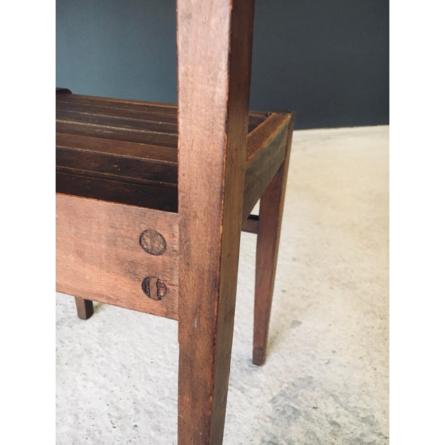 Wood Reconstruction Dining Chair attributed to Rene Gabriel, France, 1940s For Sale - Image 7 of 18