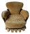 Vintage Round Chair Crushed Velvet For Sale