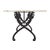 White French Art Deco Period Garden Table, Marble and Iron For Sale - Image 8 of 9