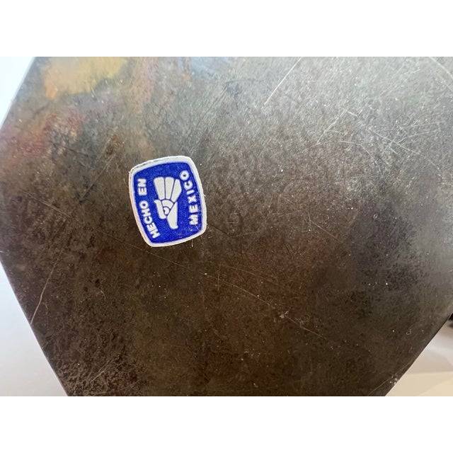 Vintage Mexican Punched Tin Pineapple Lantern Votive Candle Holders – Hojalata Folk Art a Pair For Sale - Image 11 of 11