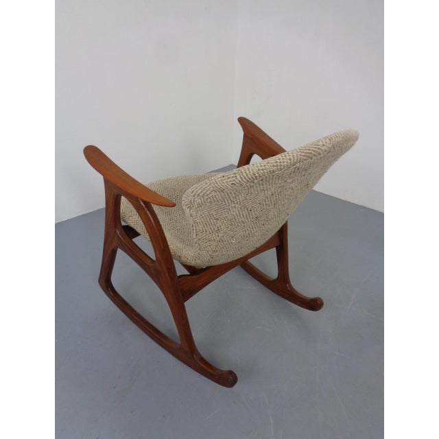 Teak Rocking Chair by Aage Christiansen for Erhardsen & Andersen, Denmark, 1960s For Sale - Image 9 of 18