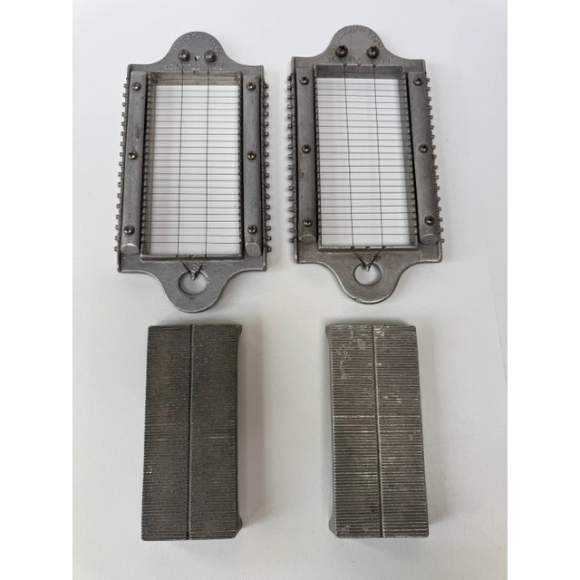 Pair Vintage Belshaw Bros Commercial Butter Pat Slicers Seattle For Sale - Image 4 of 12