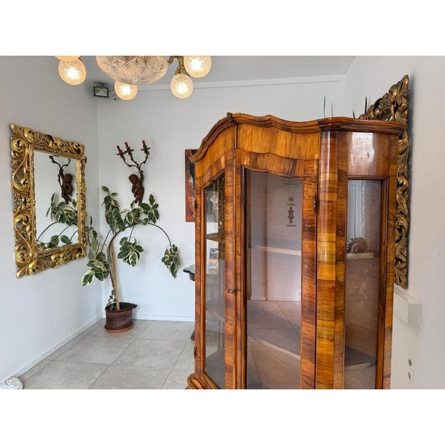 Baroque Display Cabinet in Walnut, 1980s For Sale - Image 11 of 12