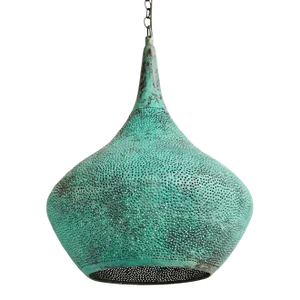 Copper Rain Drop Pendant Light Small