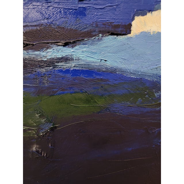 Blue Cliffside 5, Contemporary Seascape Landscape Oil Painting For Sale - Image 8 of 10