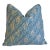 Beautiful Italian Mariano Fortuny Jupon Bouquet Feather/Down Pillow 21" Square For Sale