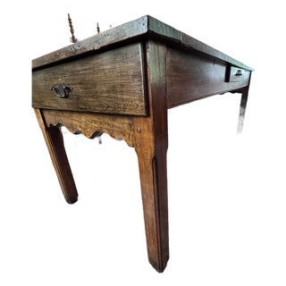 19th Century European Farmhouse Worktable/Refectory Table With 3 Drawers For Sale