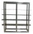 Mid Century Monumental Tubular Aluminum Chrome Etagere Shelf Vintage Display Baughman Style For Sale
