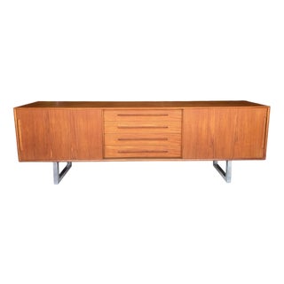 Long Danish Sideboard in Teak For Sale