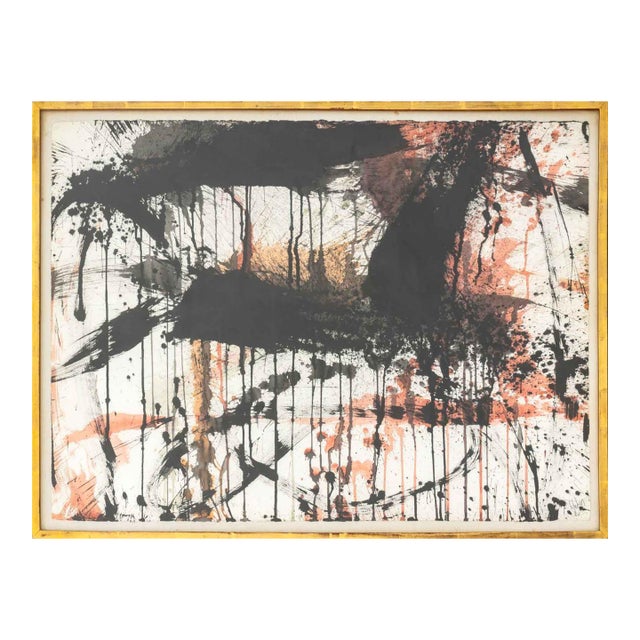 Norman Bluhm Lyrical Abstraction Gouache, 1961 For Sale