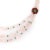 Rose Green Quartz Onyx Agate Long Necklace Estate Vintage Jewellery For Sale - Image 4 of 4