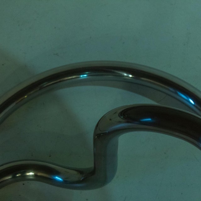 Cobra Coffee Table in Chromed Metal & Smoked Glass from Giotto Stoppino, 1960s For Sale - Image 13 of 14