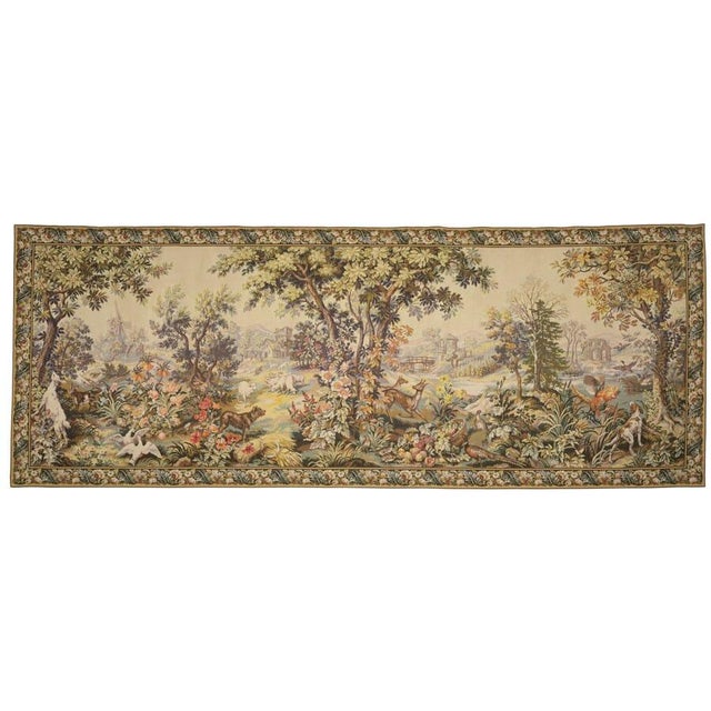 This tapestry is after a design by J. B Oudry (1686-1755), inspired by the theme of the Four Seasons, a popular and...