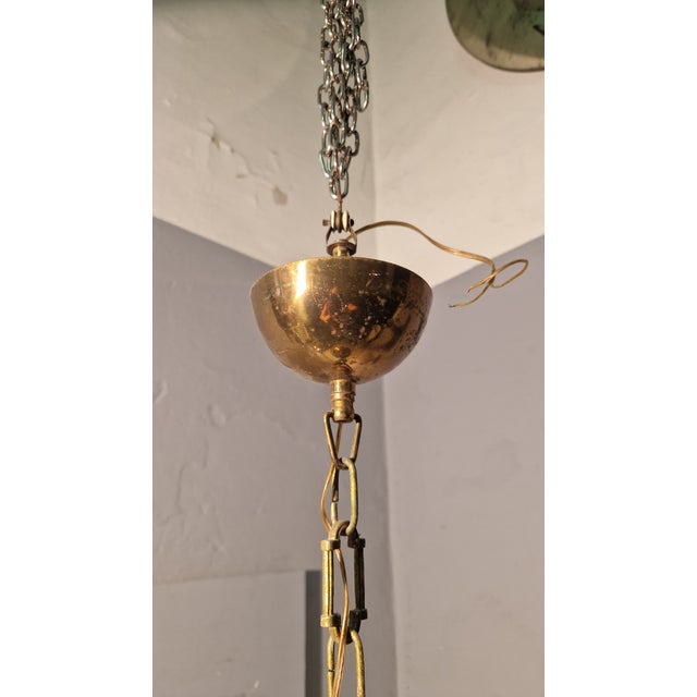 Gold Boccia LS1 Pendant Lamp with Clear Glass Sphere by Luigi Caccia Dominioni for Azucena, 1960s For Sale - Image 8 of 12