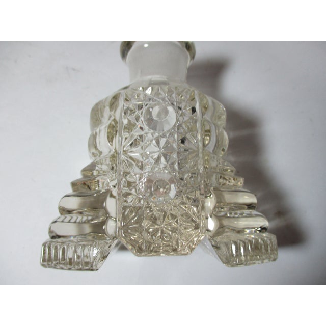 Glass Vintage 1960s Deco Crystal Perfume Bottles - a Pair For Sale - Image 7 of 9