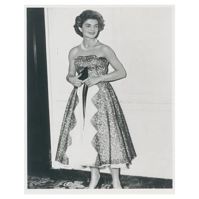 Jackie Kennedy, Black and White Photography, 1960s For Sale