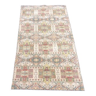 Vintage Nomadic Turkish Handmade Wool Rug-4’4’x8’1" For Sale