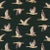 Sanderson Elysian Geese Fabric in Forest/Fig For Sale