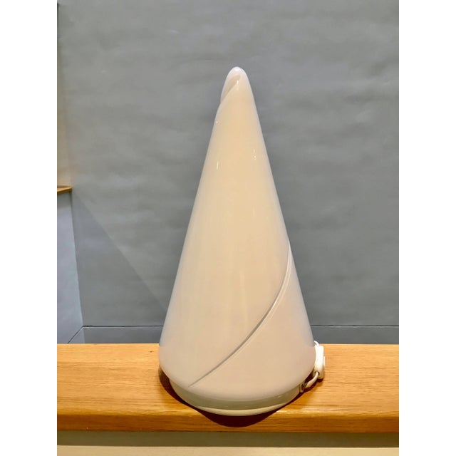 Murano Glass Cone Lamp from De Majo For Sale - Image 3 of 7