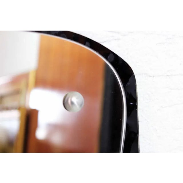 Mid-Century Glass Freeform Mirror For Sale - Image 9 of 11