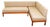 Mid Century Modern Sofa Sectional Daybed Wool Stripes Modular 4 Piece MCM Couch For Sale