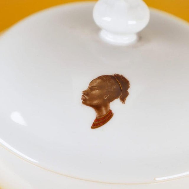 Soup Tureen with Decorations from Richard Ginori For Sale - Image 3 of 10