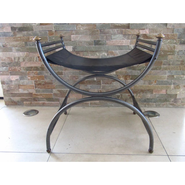 Mid-Century Empire Style Italian Stools, 1968, Set of 2 For Sale - Image 11 of 11